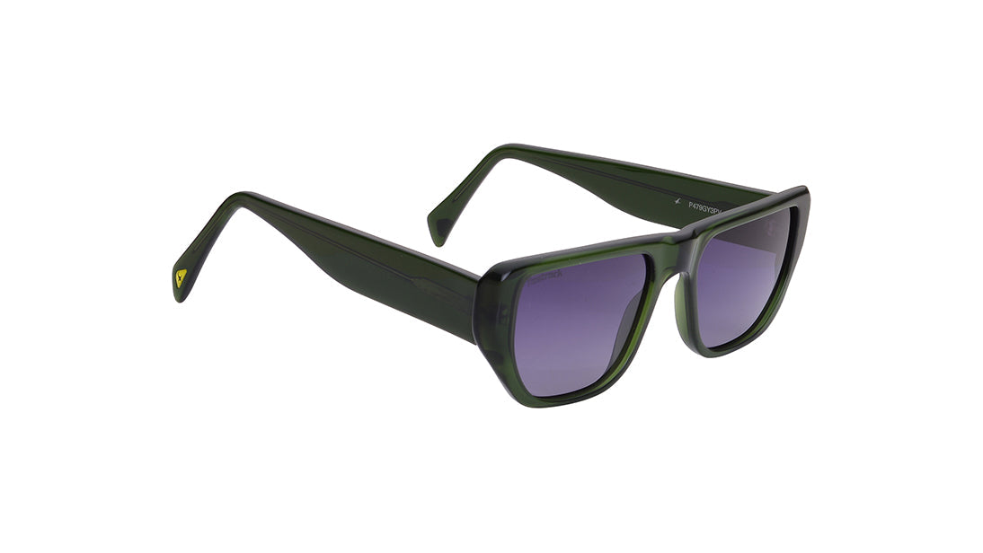 Grey Geometric Rimmed Sunglasses(P479GY3PV)