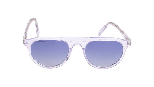 Blue Geometric Rimmed Sunglasses(P480BL1PV)