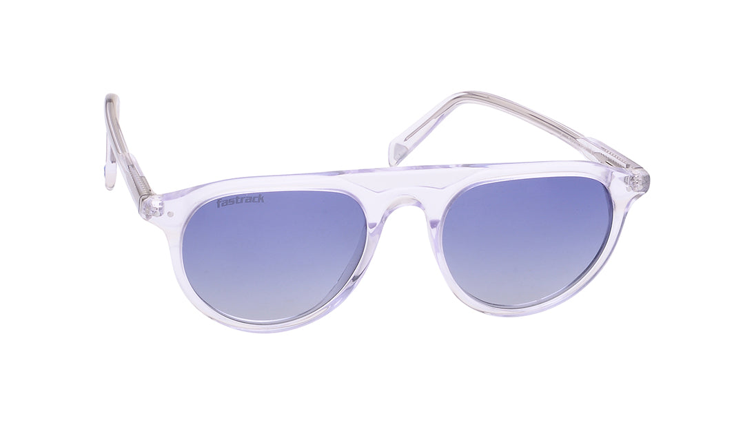 Blue Geometric Rimmed Sunglasses(P480BL1PV)