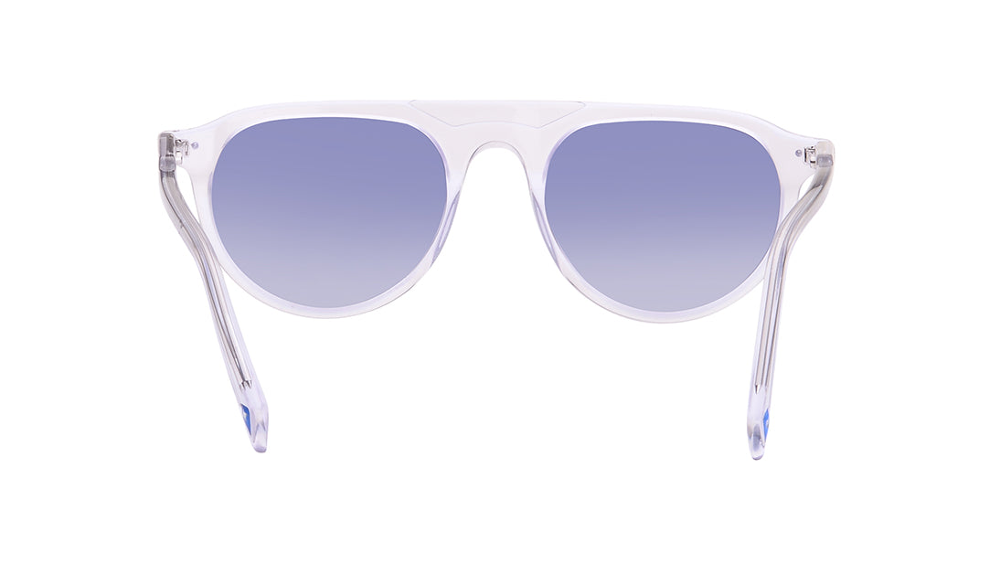 Blue Geometric Rimmed Sunglasses(P480BL1PV)