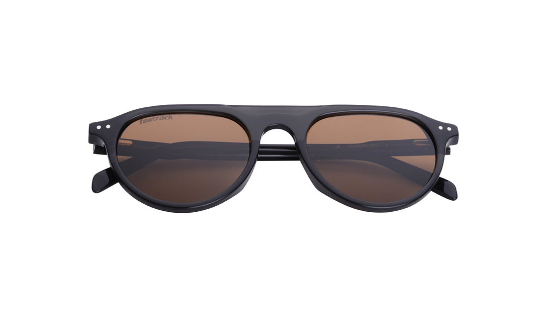 Brown Geometric Rimmed Sunglasses(P480BR1PV)