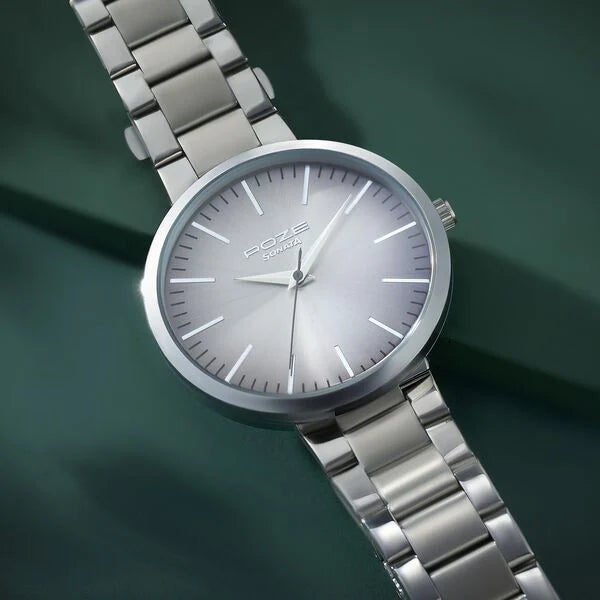 Sonata Grey Dial Two Toned Metal Strap Analog Watch for Men