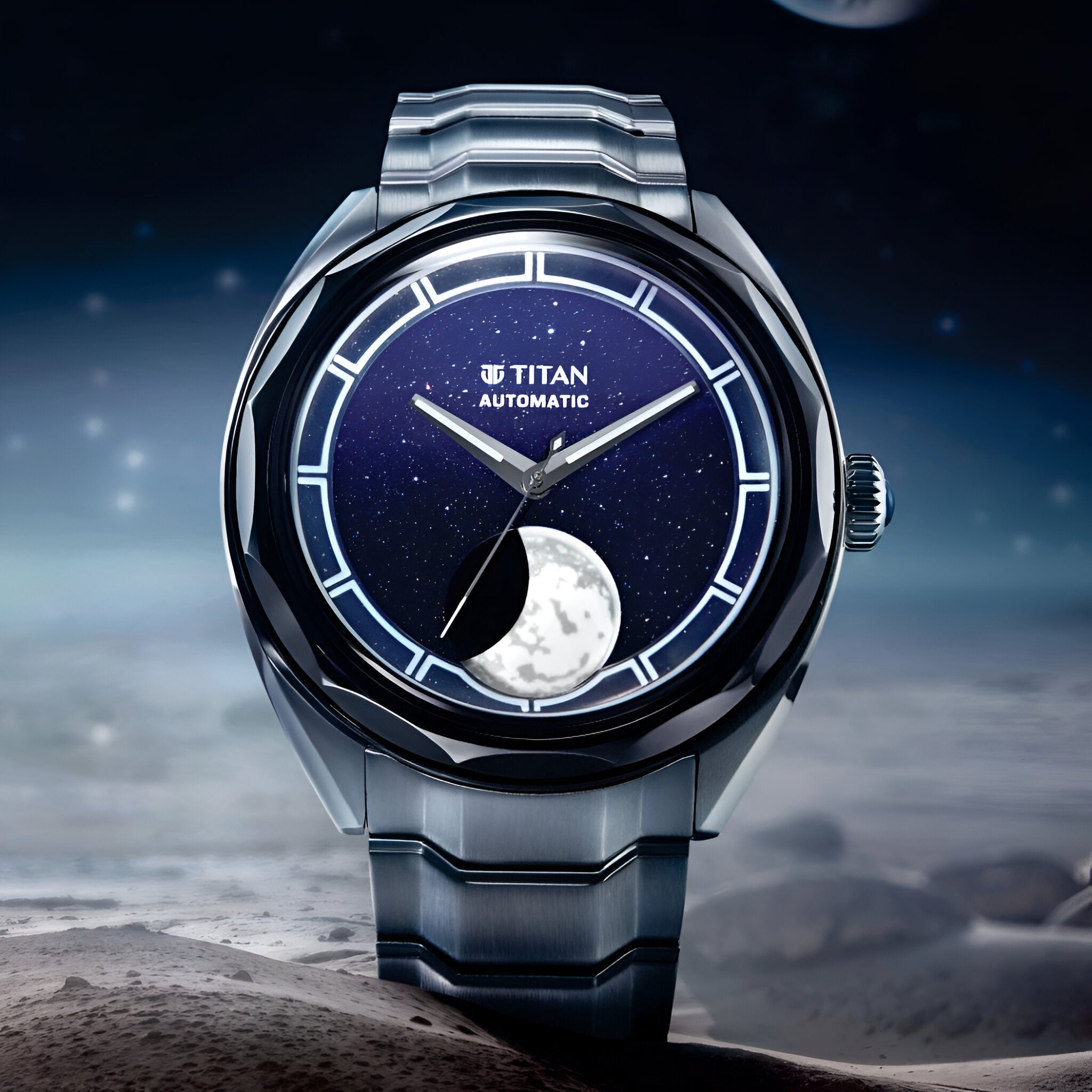 Titan Stellar Luna Aventurine Automatic Watch