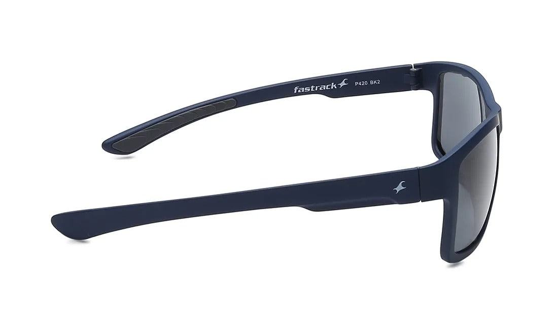 Blue Square Men Sunglasses (P420BK2|58)