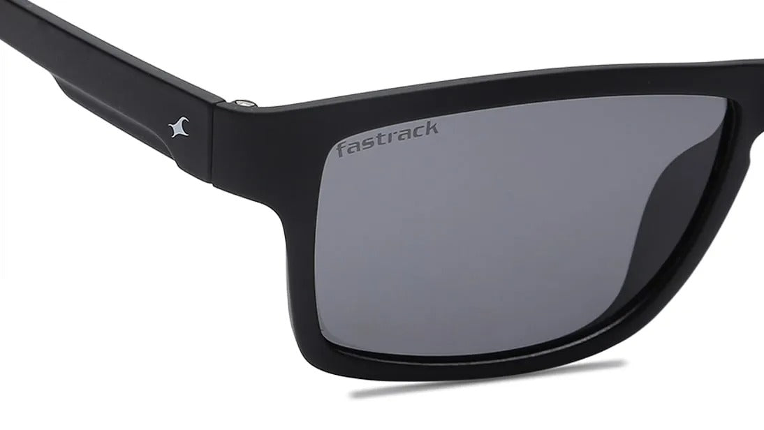 Black Square Men Sunglasses (P420BK3P|58)