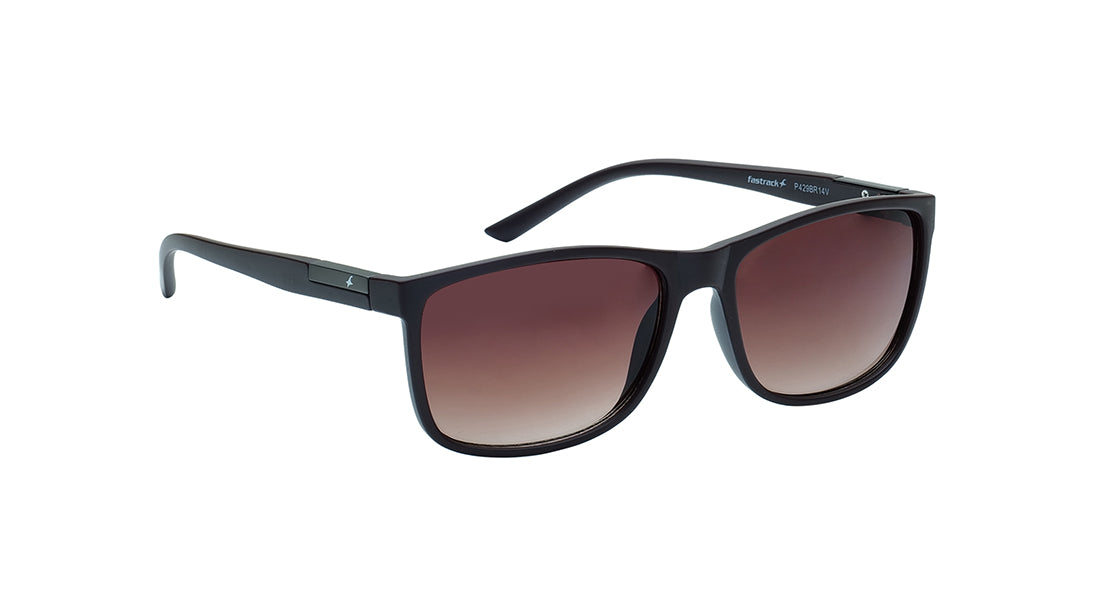 Brown Square Rimmed Sunglasses From Fastrack (P429BR14V)